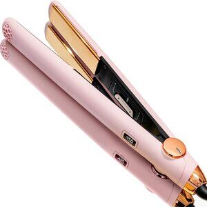 TYMO Flat Iron Hair Straightener and Curler 2 in 1_Model HC201. NEW OPEN BOX